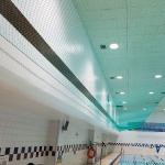 수영장내 천정…